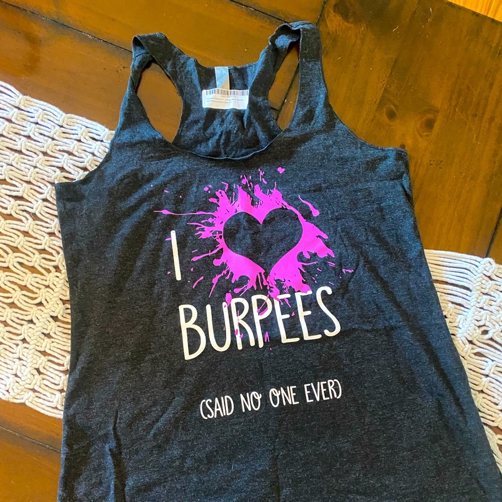 NWT SIZE M Women's Funny Workout Tank Top